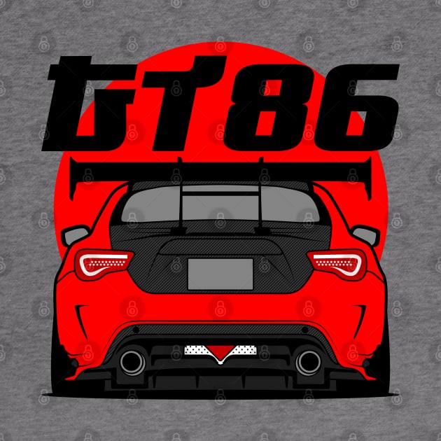 Tuned GT86 Rear Red by GoldenTuners